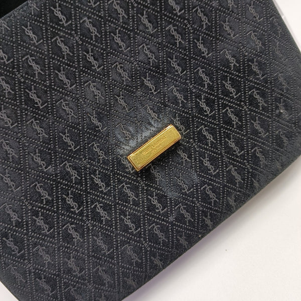 MONOGRAM ALL OVER Small Suede Black