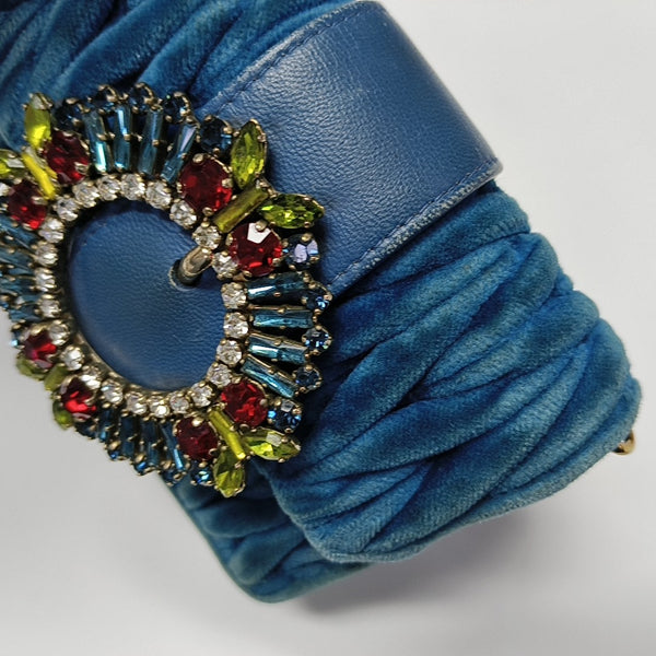 My Miu Mini Velvet Blue
