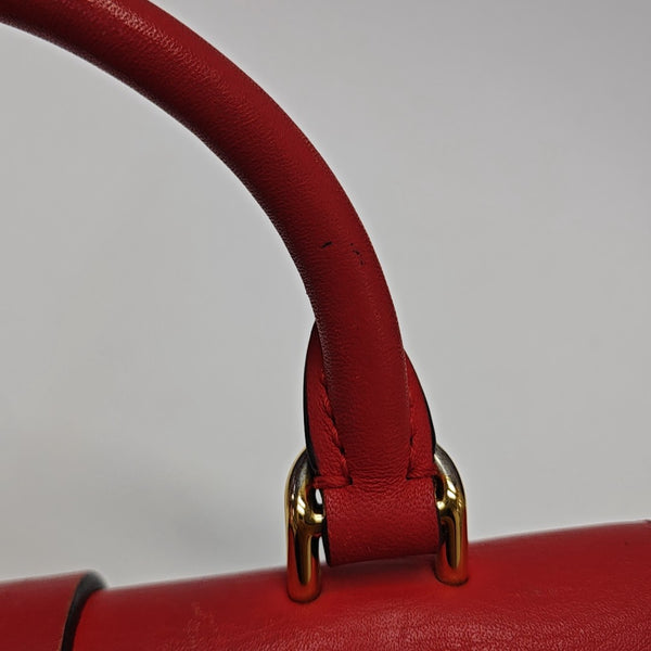 LOCKY BB Monogram Coated Canvas Red