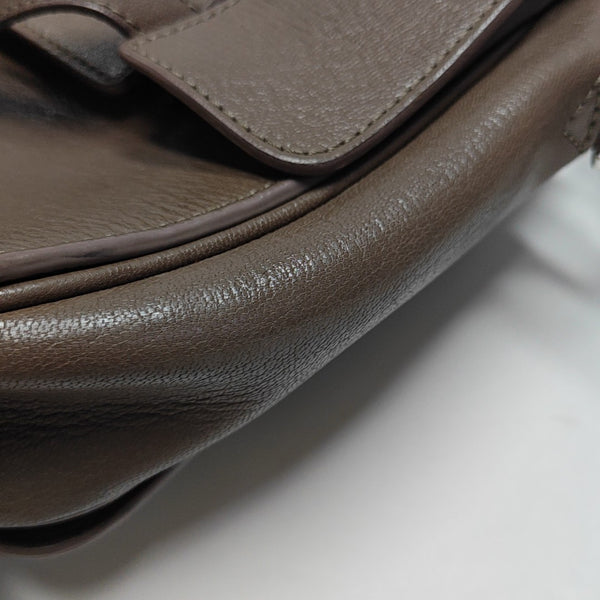Calfskin Shoulder Bag Brown