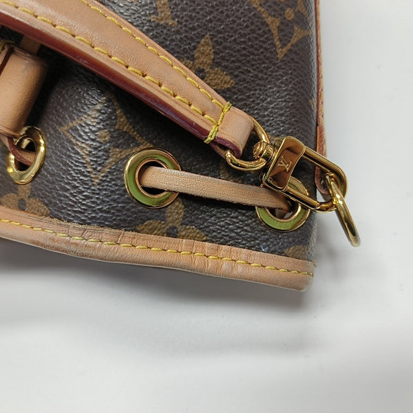 NOÉ Nano Monogram Coated Canvas Brown