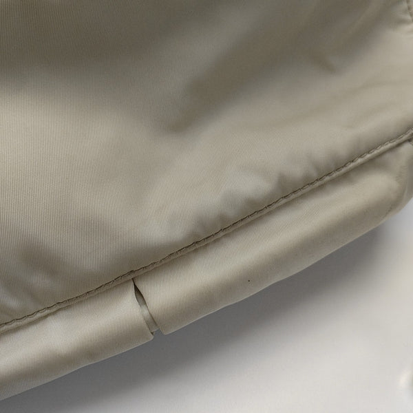 Nylon Shoulder Bag Beige