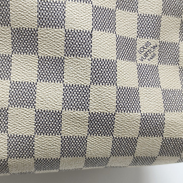 SPEEDY 25 Damier Azur Coated Canvas White