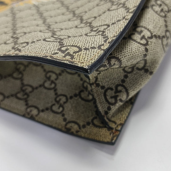 Monogram Coated Canvas Tote Bag Beige