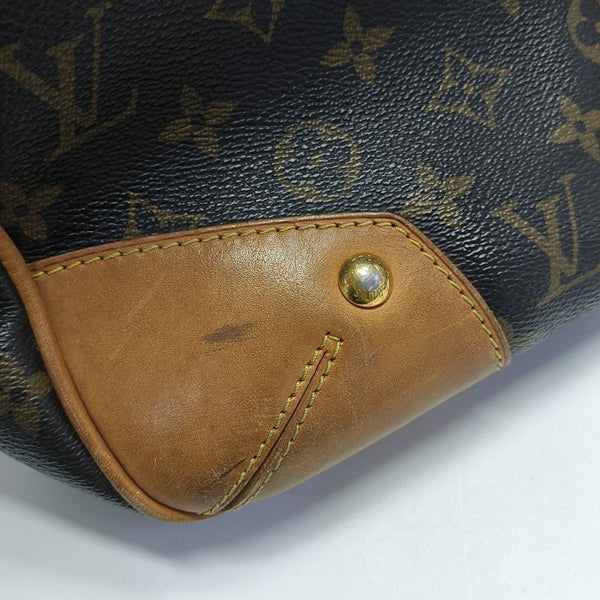 ESTRELA MM Monogram Coated Canvas Brown
