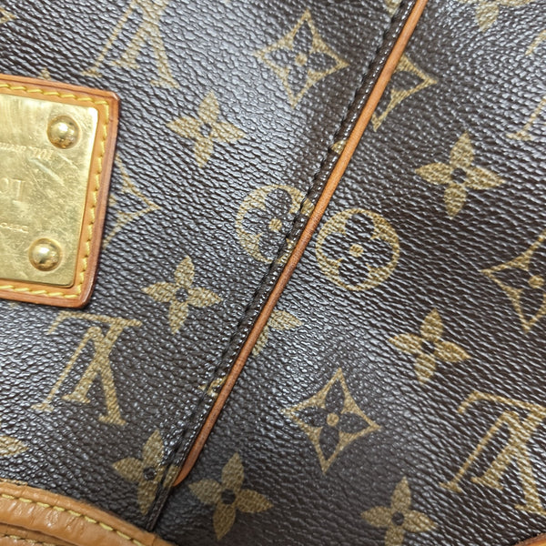 GALLIERA Monogram Coated Canvas Brown