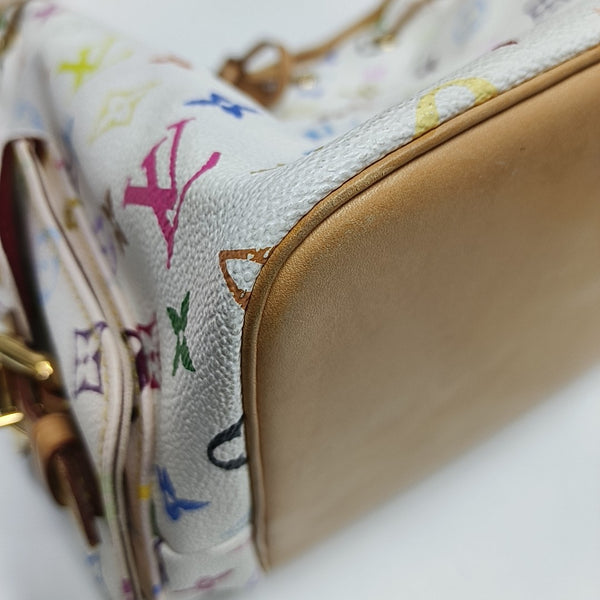 NÉONOÉ MM Monogram Coated Canvas White
