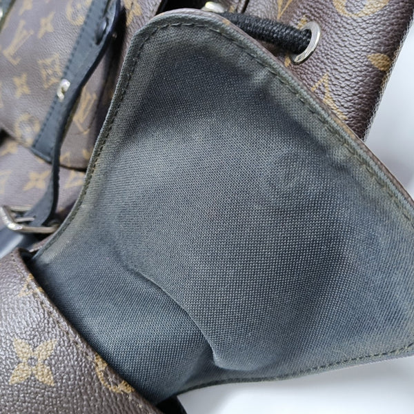 CHRISTOPHER MM Monogram Coated Canvas Brown