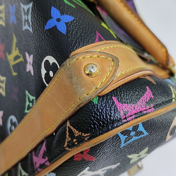 LV × TM PRISCILLA Monogram Coated Canvas Black