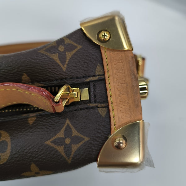 SIDE TRUNK MM Monogram Coated Canvas Brown