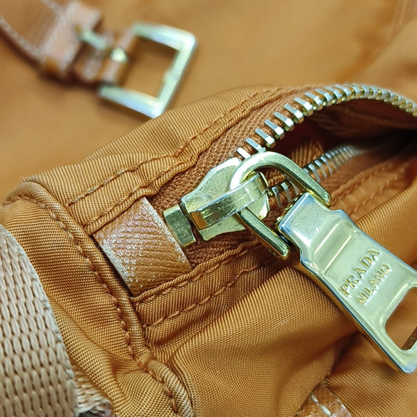 Fabric Shoulder Bag Orange