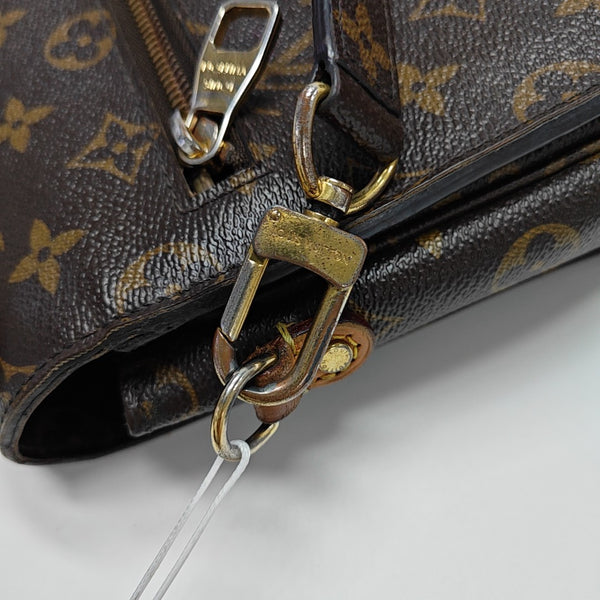 MÉTIS MM Monogram Coated Canvas Brown