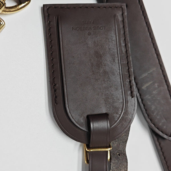 KEEPALL 45 Damier Ebene Coated Canvas Brown