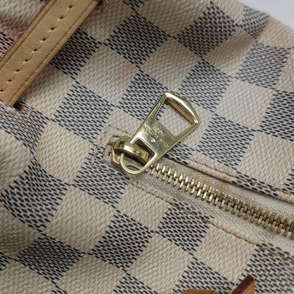SPERONE BB Damier Azur Coated Canvas White