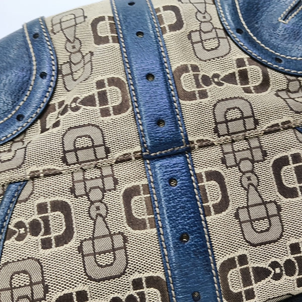 Fabric Shoulder Bag Brown