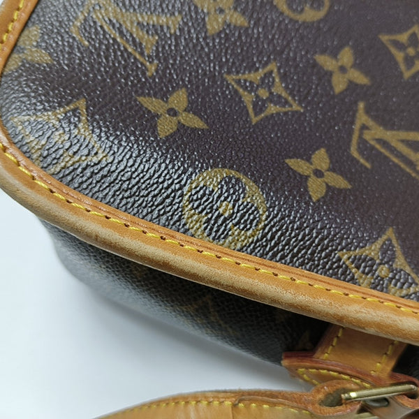 SOLOGNE PM Monogram Coated Canvas Brown