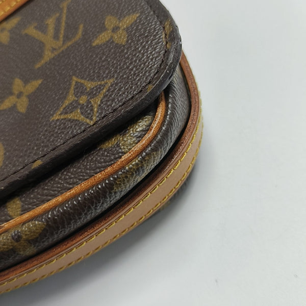 VINTAGE SAINT GERMAIN PM Monogram Coated Canvas Brown