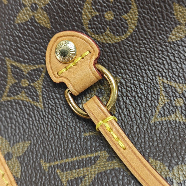 NEVERFULL MM Monogram Coated Canvas Brown