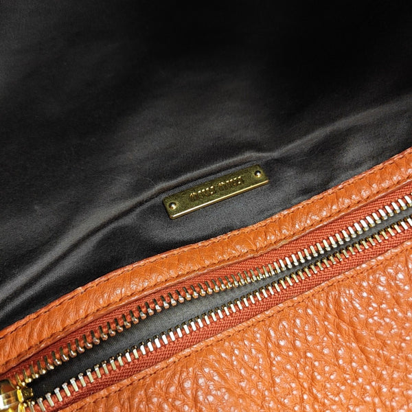 Calfskin Shoulder Bag Brown