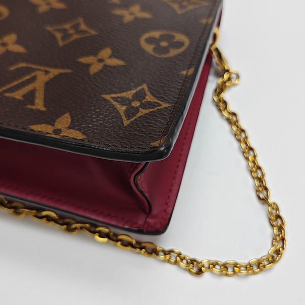 FLORE Monogram Coated Canvas Brown