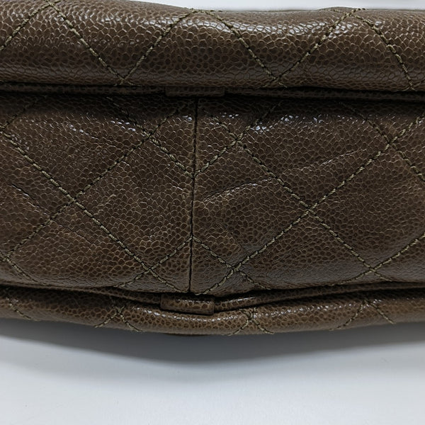 Quilted Calfskin Shoulder Bag Brown