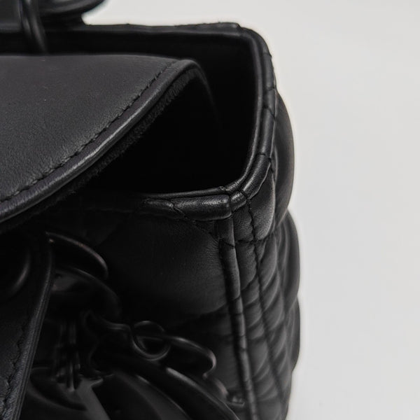 Lady Dior Small Cannage Calfskin Black