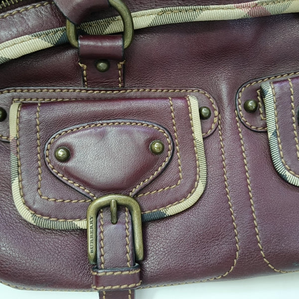 Calfskin Top Handle Bag Red