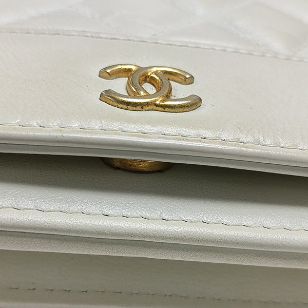WOC Quilted Calfskin White