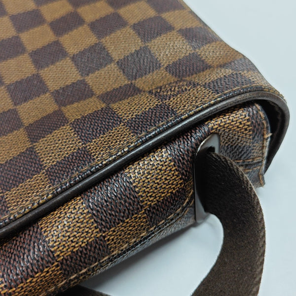 BROOKLYN PM Damier Ebene Coated Canvas Brown