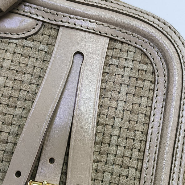 Suede Crossbody Bag Beige