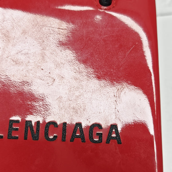 Shopping Bag Calfskin Red
