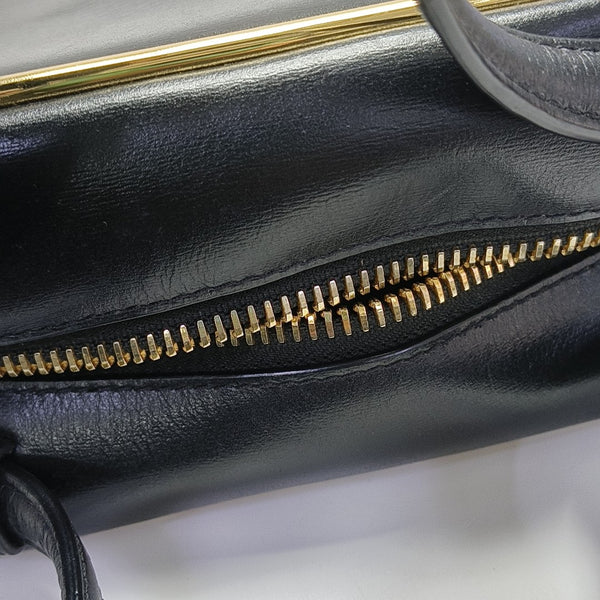 Calfskin Shoulder Bag Black