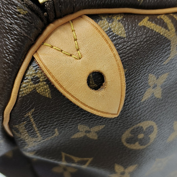SPEEDY 30 Monogram Coated Canvas Brown