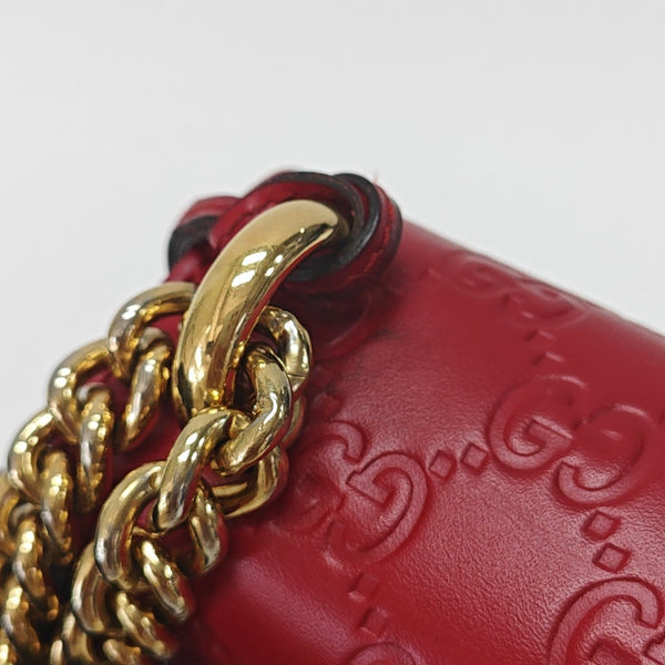 Padlock Small Monogram Calfskin Red