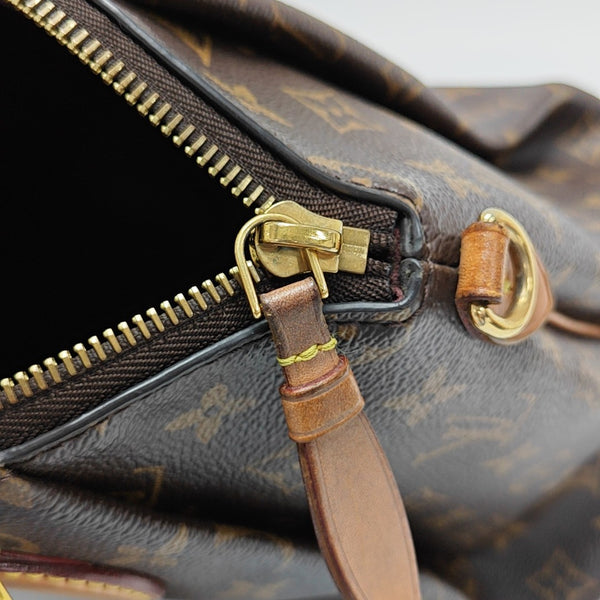 RIVOLI MM Monogram Coated Canvas Brown