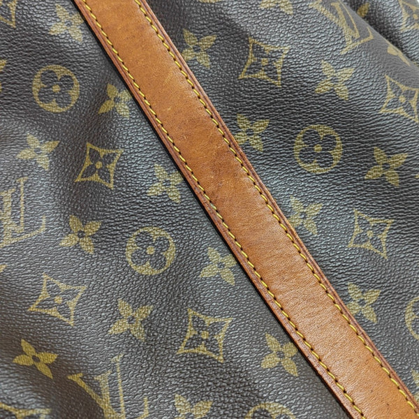 KEEPALL 60 Monogram Coated Canvas Brown