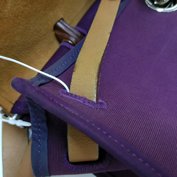 Authenticated pre-owned Herbag 31 Canvas Purple - Shoulder Bag at Looply