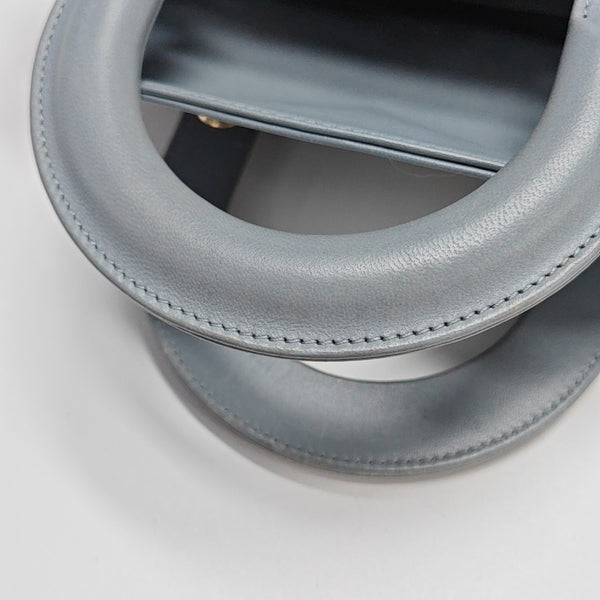 Lady Dior Small Cannage Lambskin Blue