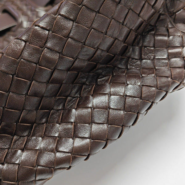 Calfskin Top Handle Bag Brown