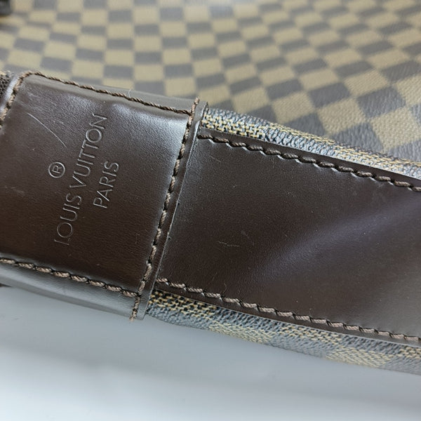 BASTILLE Damier Ebene Coated Canvas Brown