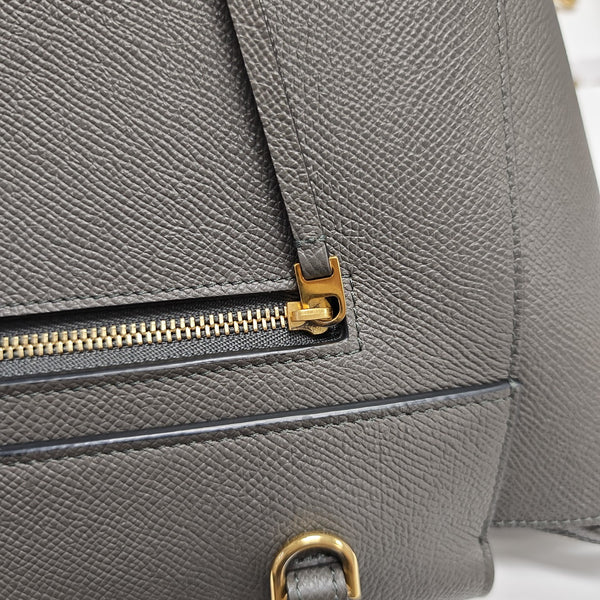 BELT Mini Calfskin Gray