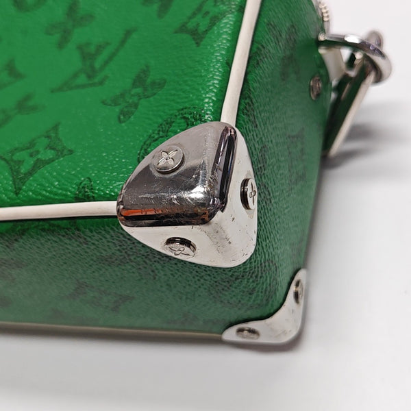 SOFT TRUNK Mini Monogram Coated Canvas Green