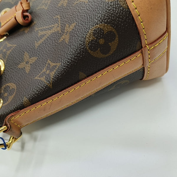 NOÉ Nano Monogram Coated Canvas Brown