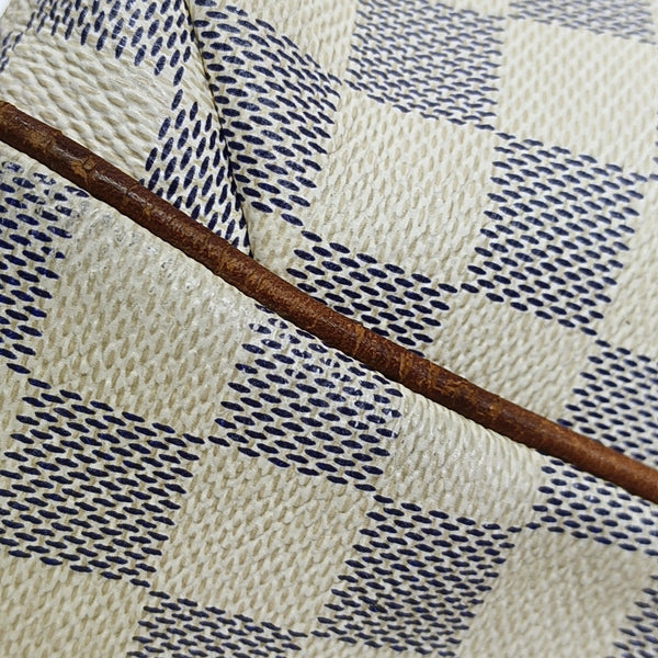 TOTALLY MM Damier Azur Coated Canvas White