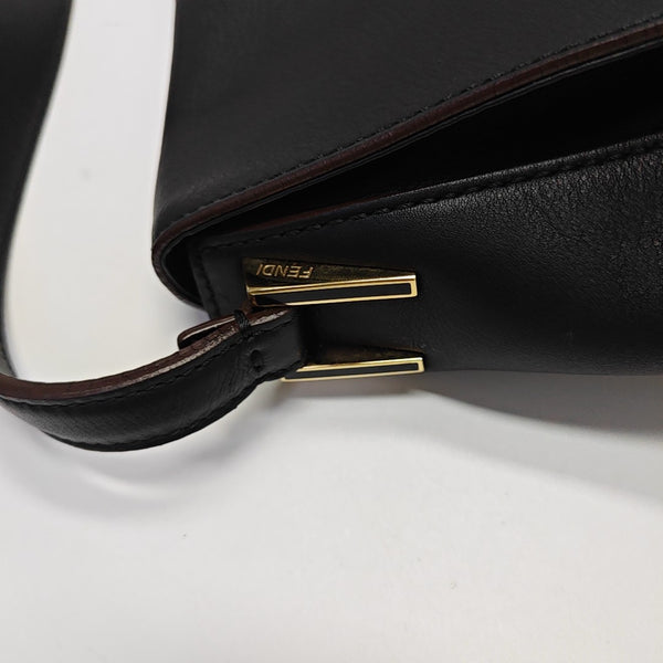 Calfskin Shoulder Bag Black