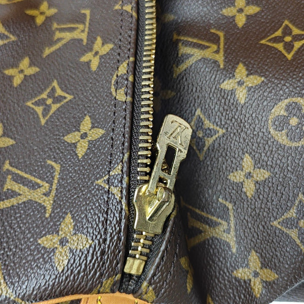 SAC SOUPLE 55 Monogram Coated Canvas Brown