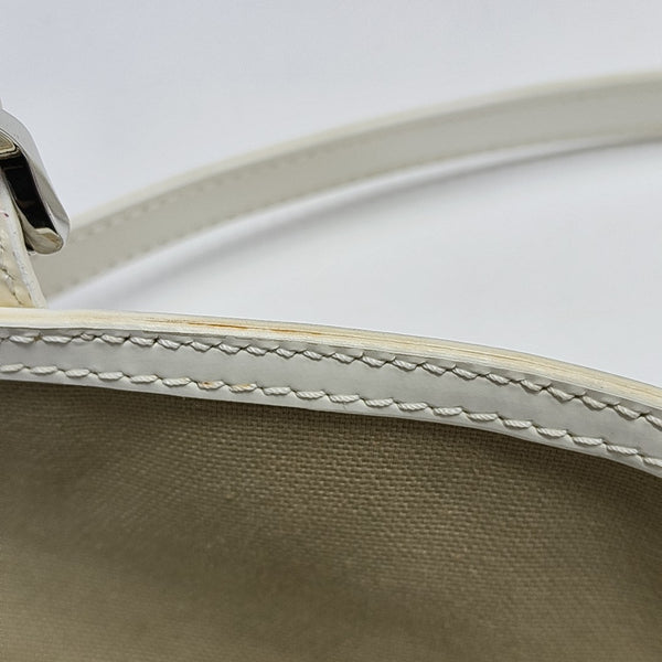 Coated Canvas Top Handle Bag Beige