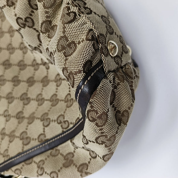Abbey Monogram Canvas Beige