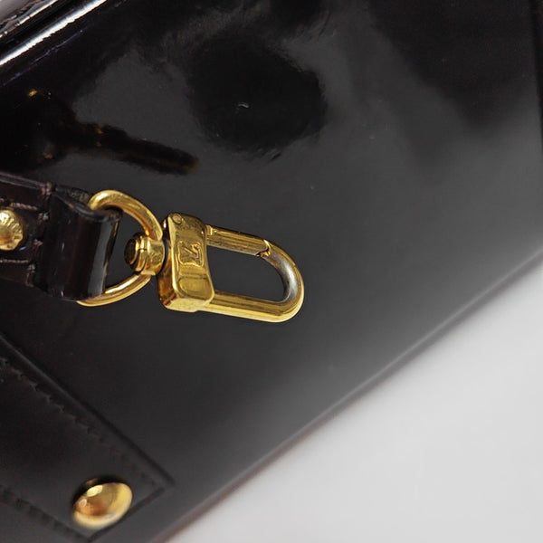 ALMA BB Monogram Patent Leather Red