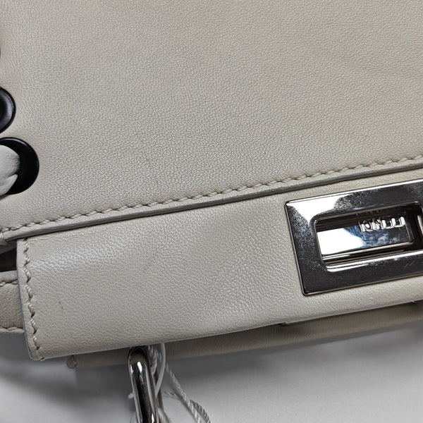 Peekaboo Mini Calfskin White
